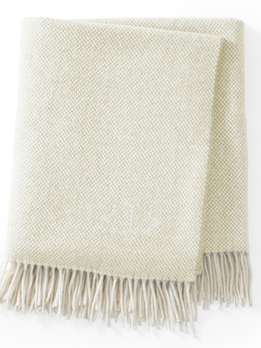 Mark & Graham “I” Italian Cashmere throw
